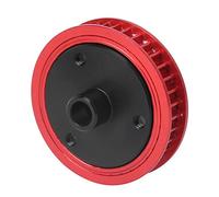 Fafeims Premium Aluminum Alloy RC Auto Gear for Axiale SCX10 Noise -free Belt Transmission Improves the Control Red/black (Red)