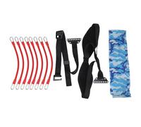 Fafeims Pull Up Assistance Bands, Latex with Protective Sleeve Adjustable 8 Band System Up to 240lbs for Home Gym Strength Training (Black)