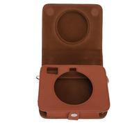 Fafeims Puotective Leather Camera Bag Elegant Box/Cover Setting for The C300R Instant Dutch Camera with Straps for Photographers on The Way (Brown)