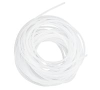 Fafeims PVC Spiral Wire Wrap Cord Flexible Cable Organizer for Office Wiring Harness Finishing, White, 1 Pack (#2)