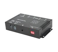 Fafeims Quad System Video Splitter with 4 Channel Audio Input for Buses and Trucks, Durable ABS Metal Housing