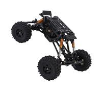 Fafeims RC Car Chassis Frame Aluminum Alloy Assembled Crawler Chassis for Axial AX24 1/24 Scale RC Car with Gear Box Bumper 4WS Upgrade