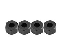 Fafeims RC Wheel Widening Adapters, 8mm Aluminum Wheel Spacers Stance Kit for D90 SCX10 1:10 Scale RC Crawler Car (Black)