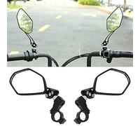 Fafeims Reflecting Bicycle Mirrors with Aluminum Alloy with 360 ° Wrdation for Safe Bicycles, Suitable for 17-22 Mm, Black Color, 2 -ideal for Lovers of Lovers From (Black)