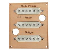 Fafeims Single Coil Pickup Set, Alnico 5 Magnet Pickups for Neck Middle Bridge Positions with Reverse Winding for Style Electric Guitar, 52mm Spacing