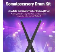 Fafeims Somatosensory Drum Kit Air Drumsticks Musical Instrument for Home Studio Outdoor Camping, Electronic Drum Set Cool Drumsticks for Music Lovers