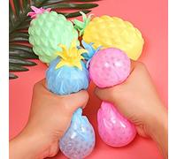 Fafeims Stress Relief Balls, Acupressure Hand Massage Balls for Anxiety and ADHD, with Non Material, for Tendonitis Text Game Players Autism ADD ADHD Adults Kids (Yellow)