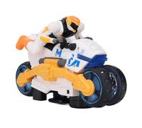 Fafeims Stunt Motorbike Stunt Motorcycle Transforming Toy with Rotating Lights Music for Kids 360 Degree Rotating Battery Powered