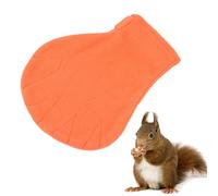 Fafeims Sugar Glider Pouch for Sleeping and Calming Mitten Set, Portable Drawstring Bonding Bag with Anti Bite Soothing Glove for Small Pets (Orange)