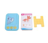 Fafeims Talking Flash Cards Learning Machine, Interactive English Card Reader with 55 Flashcards and Sound Book Design for Toddlers Preschool Education