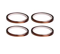 Fafeims Thermal Tape, 4 Rolls 0.2in X 108ft Polyimide Heat Tape for Sublimation, High Temperature Insulating Adhesive for Fabric Wood Ceramic