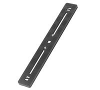 Fafeims Universal Arrow Storage Case Plate Premium Aluminum Alloy for DSLR Camera Easy Attach and Detach 1/4in Screw Black 300x38x10mm