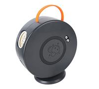 Fafeims USB Automatic Rotation Bubble Bubble Machine Rechargeable for 360 Degrees Rotating Manufacturers Makers for Interior Open Air Birthday Parties AB's Material (Black)