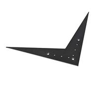 Fafeims V Shaped Guitar Tailpiece, Large 6 String Electric Guitar Tail with Flat Mount for Flying V Type Guitars (Black)