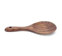Fafeims Wooden Rice Paddle Serving Spoon Eco-Friendly Kitchen Utensil for Home Use, 18x8cm, Natural Wood