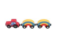 Fafeims Wooden Toy Set, Kids Wooden Track with Multi Functional Scene Combination Design, Compatible with Thomas Series, for Boys and Girls