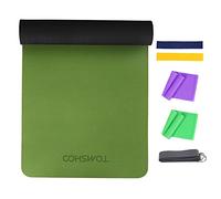 Fafeims Yoga Mat, 1/4 Inch TPE Non Slip Exercise Mat 72x24 Inches with Stretch Belt, Extra Thick Pilates Fitness for Home Gym Workouts Joint Cushioning (Pack of 6)