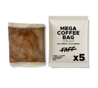 FAFF Decaf Mega Coffee Bags 5x50g | Huge Decaf Coffee Bags | Brew 1 Litre of No-Caf Iced Coffee, Cold Brew Coffee or Hot Coffee With No Mess | For Office of Home | All Flavour, No Faff