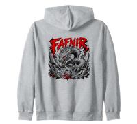 Fafnir Dragon Norse Mythology Viking Slayer Zip Hoodie