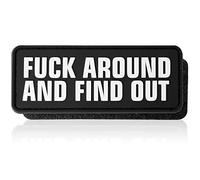 FAFO PVC Patch - 1 Pc Fuck Around and Find Out Patch, Funny Tactical Morale Hook and Loop Patch for Backpacks, Dog Harnesses, Army Vests, Hats, Helmets