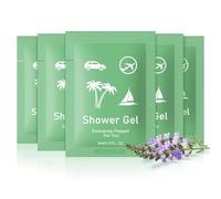 fafortune Travel Shower Gel Bulk Verbena Scent 10ml (0.28 oz Liquid) Small Size Shower Gel Bulk Hotel Supplies for Guests Airbnb Homes Resorts