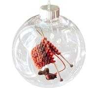 FAFOUR Knitting Ball Ornament, Polypropylene Hanging Ornament, Handmade Wool Christmas Decoration Gift for Knitters (B)