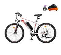 Fafrees 26 Hailong-One Electric Bike, 26 inch Electric Bicycle, 36V 13.5Ah Removable Battery, 15.53mph, Power Assist 40-80KM, 250W 21-Speed Electric Mountainbike for Unisex Adults (White)