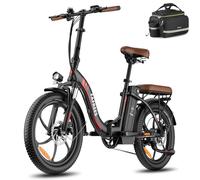 Fafrees Electric Bicycle, 20 * 3.0 Inches Folding Electric Bike for Adults, 36V/20A Removable Battery, 250W Electric Mountain Bike,15.5mph, Range 75-100KM, F20 PRO Updated Version (Black)