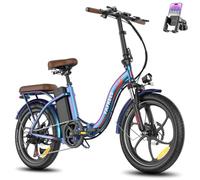 Fafrees Electric Bike EAPC 25AH, 20” x 3.0” Fat Tyres Folding Ebike for Adults, 7-Speed Gear System 250W, Front Suspension, Urban Commuter & Leisure, F20+ PRO