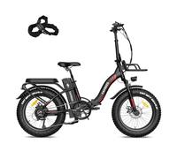 Fafrees Electric Bike, Foldable Electric Bike for Adults WITH 48V 22.5Ah Large Battery Removable 80KM Mileage, 20 * 4 INCHES Fat Tire Electric Bicycle for Men, Ladies City Ebike, F20 Max Black