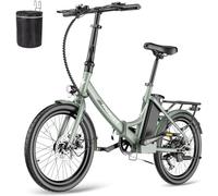 Fafrees Electric Bike, Folding E Bike 250W, 25KM/H, 36V 16.75AH Removable Battery, 90-110KM Range, Unisex Electric Bicycle Official Store
