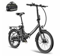 Fafrees F20 LIGHT Electric Bicycle, 20 Inch Folding Electric Bike, 14.5Ah/522Wh Battery E-bike, 250W City Electric Bike for Adults, Black