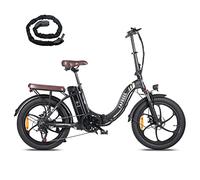 Fafrees F20 Pro Folding Electric Bike, 20 * 3.0 INCHES Fat Tire Electric Bikes for Adults, 36V 18Ah Removable Battery, 70-150km Range Ebike for Men Ladies | UK Stock (Black)
