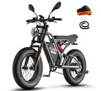 Fafrees F20 ULTRA Electric Bike, 20" x 5.0" Inch Fatbike, Off-Road Ebike All Terrain, 48V/25AH Battery, Hydraulic Brakes, Electric Mountain Bike for Unisex Adults, Range 80-120KM (Grey)