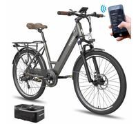 Fafrees F26 PRO Electric Bicycle, 250W City E-Bike, 36V/14.5Ah Removable Battery, 26 Inch Electric Mountain Bike for Unisex Adult, Range 40-70KM (Grey)