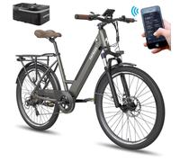 Fafrees Official Electric Bike, 26" City E-Bike 250W with APP, 110KM Range, 36V 14.5Ah Battery, F26 Pro Electric Bicycle for Adults with 7-Speed, 25km/h, UK Warehouses