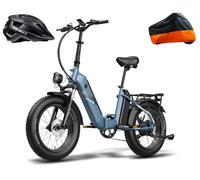 Fafrees Official Electric Bike, Folding E-Bike 48V 10.4Ah*2 Batteries, 160KM Range, FF20 Polar 20" x 4.0" Fat Tires Electric Bicycle for Adults, Aluminum Frame, 150KG Load, Free Helmet & Cover