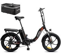 Fafrees Official Electric Bike for Adults,130KM Range, UK Legal Folding E-Bike 250W, 36V 16AH Removable Battery, 7-Speed, 20 inch City & Mountain Electric Bicycle,Lightweight & Portable