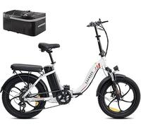 Fafrees Official Folding Electric Bike,130KM Range, 250W Motor, UK Legal E-Bike for Adults, 36V 16AH Removable Battery, 7-Speed, 20 inch City & Mountain Electric Bicycle,Lightweight & Portable