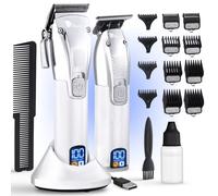 Fagaci Professional Hair Clippers for Men Set Turbo Power with Precise Cutting, Barber Clippers for Hair Cutting, Cordless Hair Clippers and Trimmers Set, Haircut Barber Kit