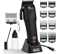 Fagaci Professional Hair Clippers Men Cordless with Superior Precision, 5X Longer Sharpness Barber Clippers Kit with 2 Blades Fade & Taper, Brushless Motor Mens Hair Clipper Cordless Set for Haircut