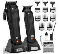 Fagaci Professional Hair Clippers Men Cordless with Superior Precision, Brushless Motor Barber Clippers and Trimmers Set, 5X Longer Sharpness Haircut Machine, Hair Trimmer for Men Cordless Kit
