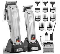 Fagaci Professional Hair Clippers Men Cordless with Superior Precision, Brushless Motor Barber Clippers and Trimmers Set, 5X Longer Sharpness Haircut Machine, Hair Trimmer for Men Cordless Kit