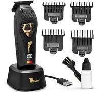 Fagaci Professional Zero Gapped Trimmer for Men, High Torque Vector Motor Cordless Beard Trimmer for Men, T Liners Professional Trimmers for Barbers with DLC Blades, Zero Gap Trimmers Barber T Blade