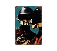 FAGERERO Daft Punk Robot DuoWall Decor Art Metal Tin Poster Modern Bar Decorations30x20cm