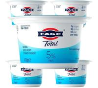 Fagge TOTAL Greek Yoghurt Yoghurt Strained Yogurt%5 FAT 150 Gram x 5 PACKS