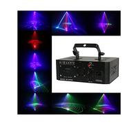 faginx 500mw DMX512 Animation Cartoon Scanner Light Show DJ Disco Party Stage Lights 3D Full color RGB LED Projector with 10 Effects, Sound Activated Control
