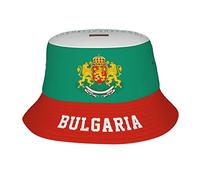FAGIUCHI Bulgaria Flag Bulgarian Bucket Hat Fisherman Hats Outdoor Summer Travel Hiking Beach Cap Black