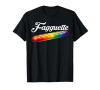 Fagquette Baguette Rainbow Flag Pride Bakery Gay LGBTQ Month T-Shirt