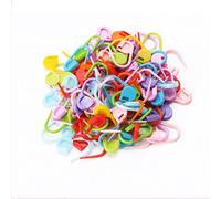 Faguo 100Pcs Colorful Knitting Stitch Markers Crochet Locking Tool Craft Ring Holder